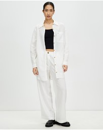 Brixton - Vintage Linen LS Shirtdress
