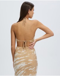 Third Form - Twist Through Bias Halter Top