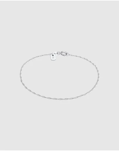 Kuzzoi - ICONIC EXCLUSIVE - Twisted Helix Chain Bracelet in 925 Sterling Silver