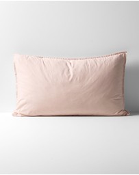 Aura Home - Evie Stonewash Organic Cotton Standard Pillowcase