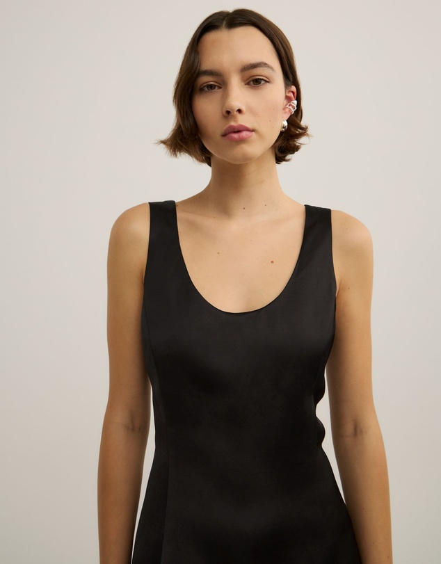 Witchery - Scoop Neck Satin Mini Dress