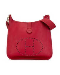 Pre-Loved by Azura Reborn - Pre-Loved hermes Elegant Leather Shoulder Bag with Adjustable Strap Classic Everyday Style and Distinctive Detailing