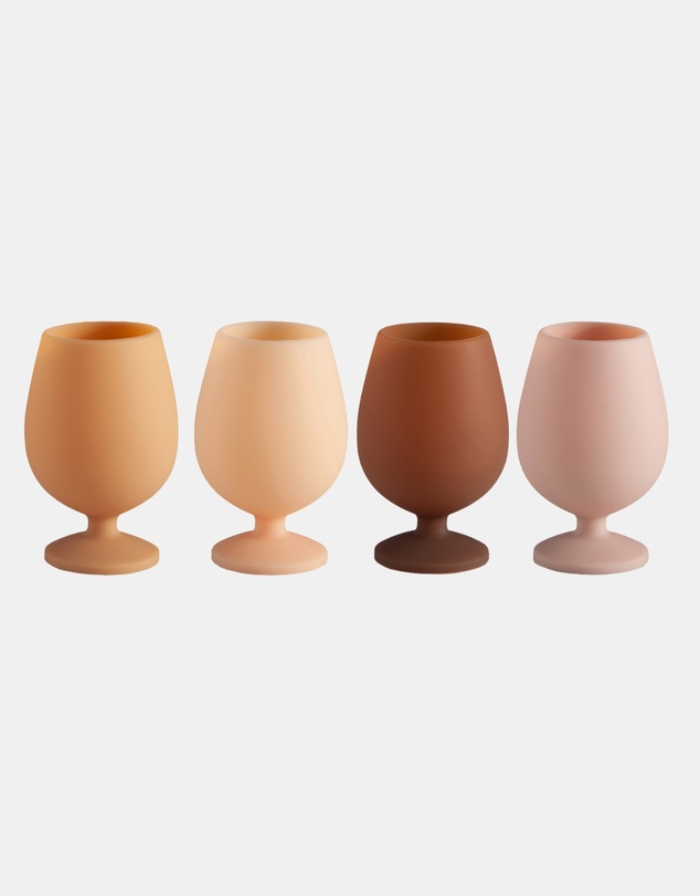 porter green - stemm silicone unbreakable wine glasses