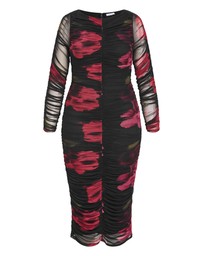 City Chic - Halo Long Sleeve Midi Dress