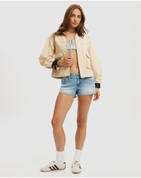 Cotton On - Micro Low Denim Shorts
