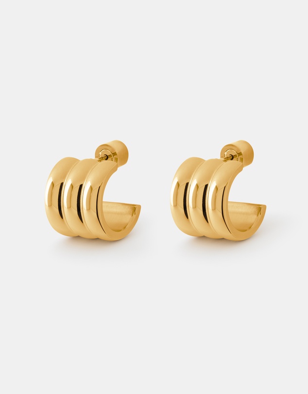 CENDRE - Liv Hoop Earrings 18K Gold
