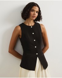 Atmos&Here - Brianna Waistcoat Midi Dress