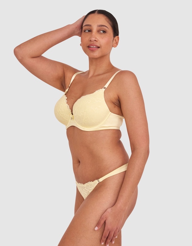 Bras N Things - Bethany Essentials Full Cup Bra-Yellow