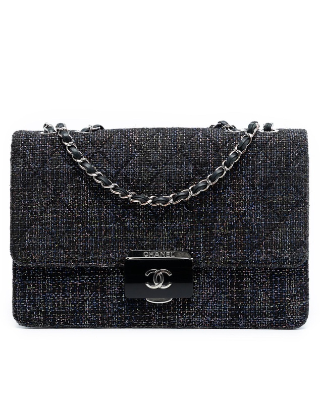 Pre-Loved by Azura Reborn - Pre-Loved Large Quilted Tweed Beauty Lock Flap