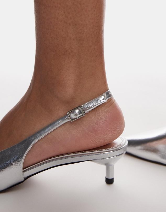 TOPSHOP - Ellie Slingback Mid Heel Court Shoes