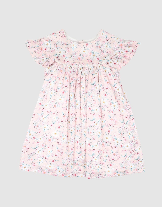 Bebe by Minihaha - Zoe Frill Sleeve Dress -Kids