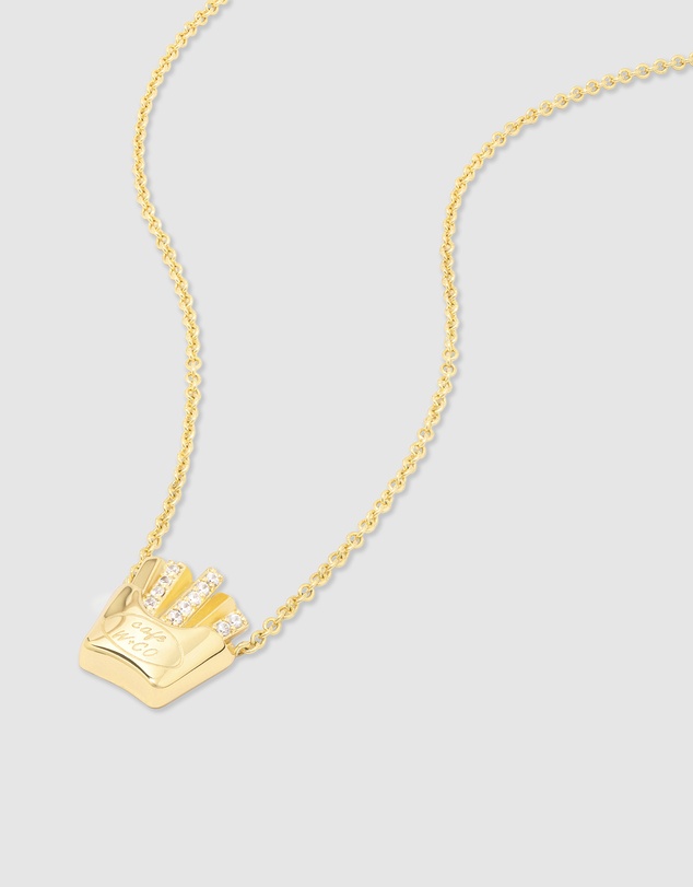 Wanderlust + Co - Fries Gold Necklace