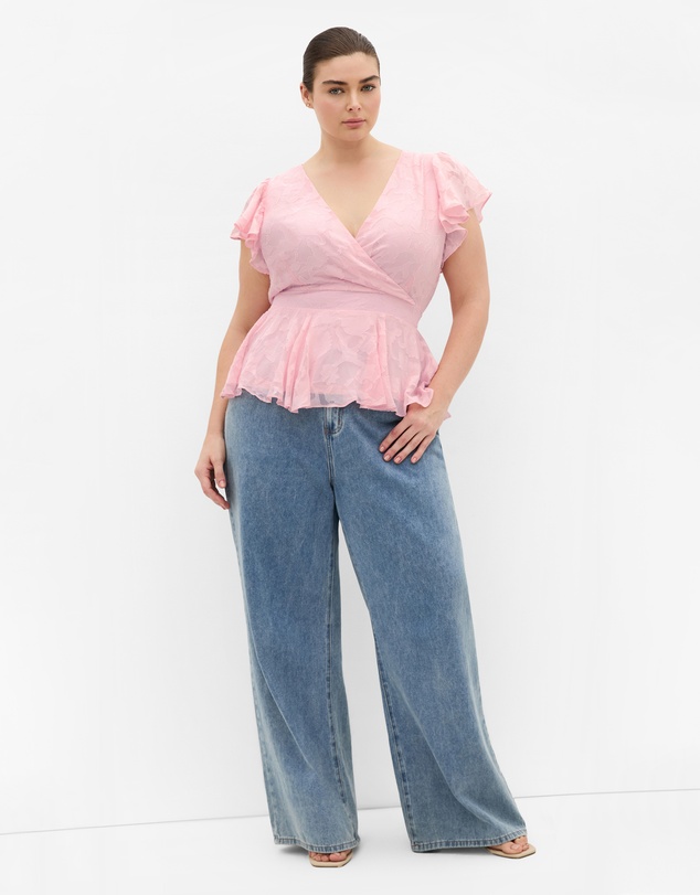 City Chic - First Date Flutter Top