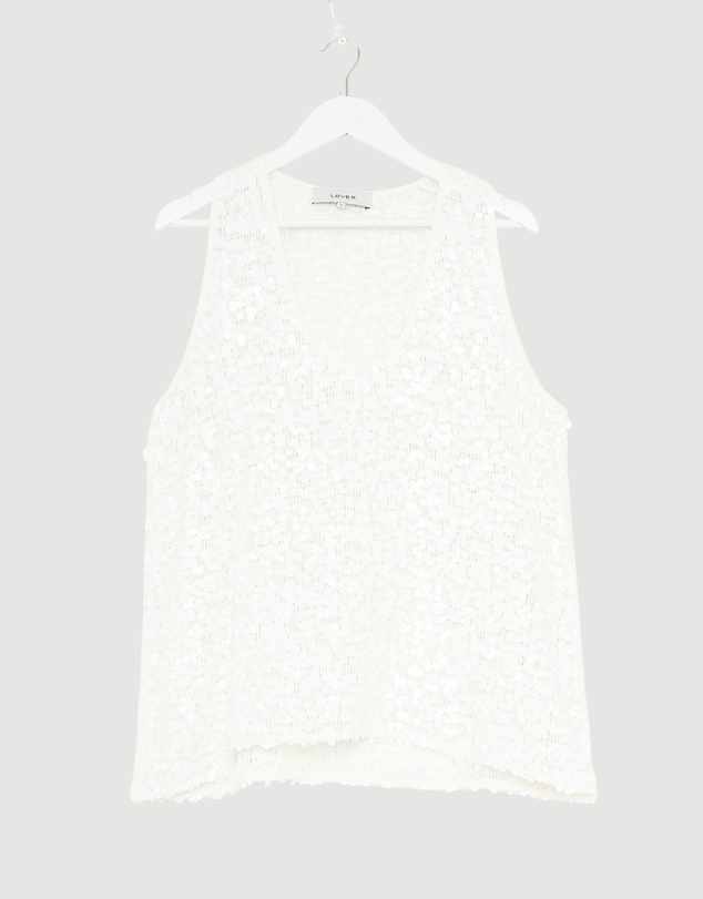 Revibe - Repaired Lover Claudia Sequin Scoop Neck Cami - AU 16