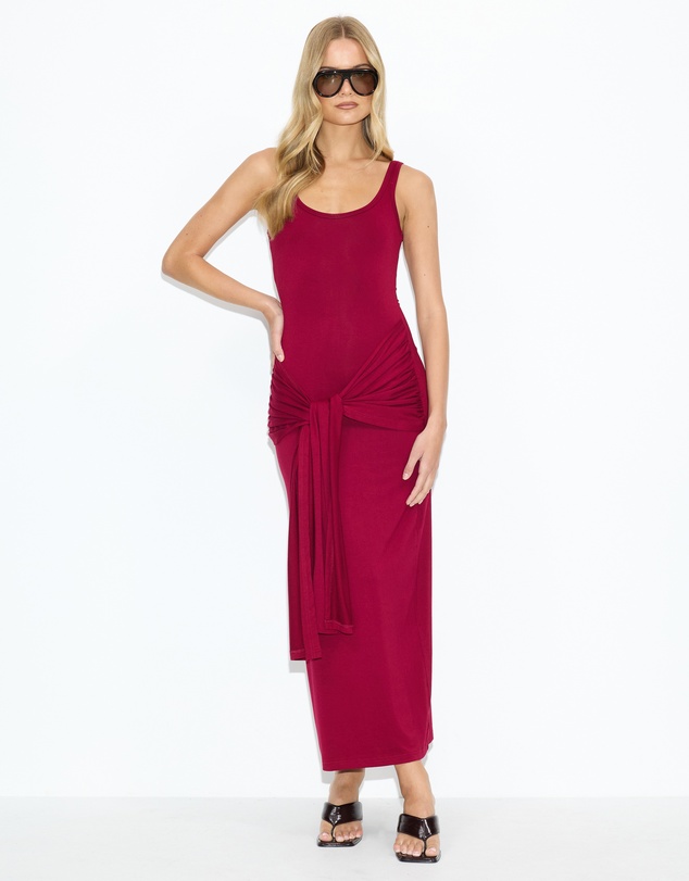 Dazie - Sunday Brunch Jersey Maxi Dress