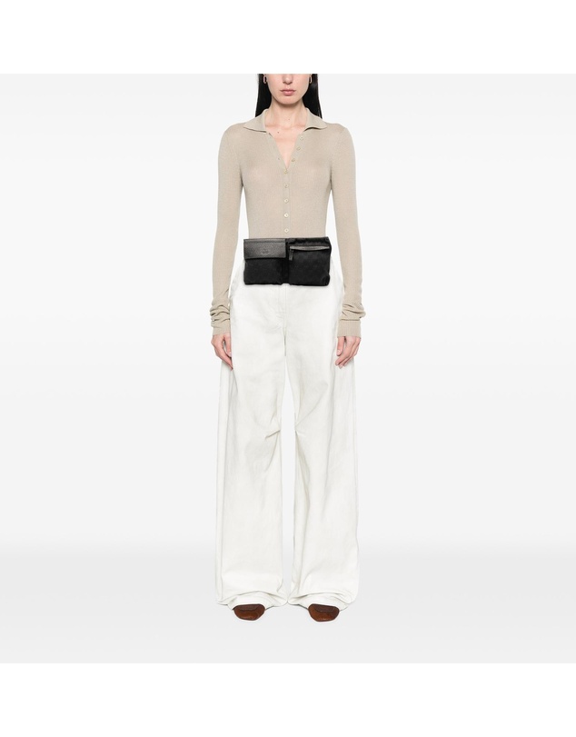 Pre-Loved by Azura Reborn - Pre-Loved GG Canvas Double Pocket Belt Bag