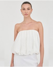 FRIEND of AUDREY - The Linen Bubble Top