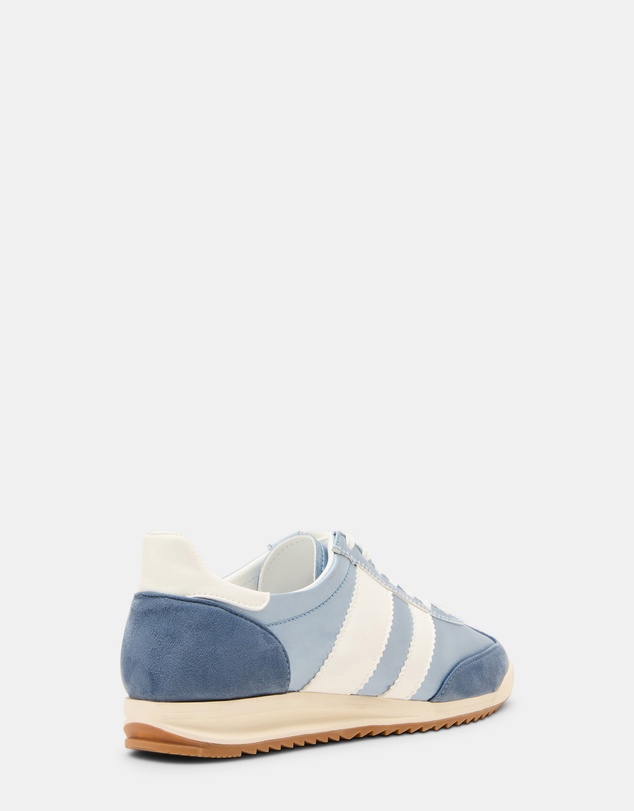 Steve Madden - Jumper Light Blue Satin Sneakers
