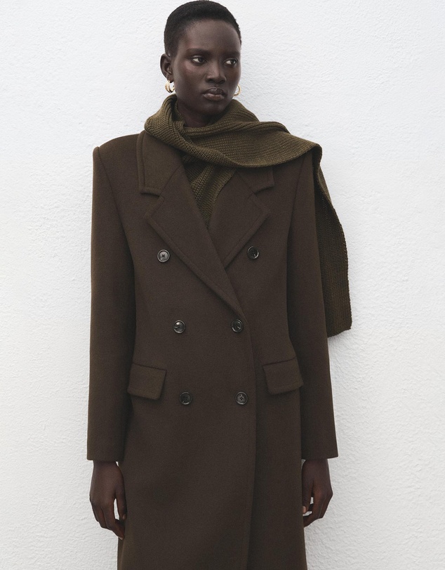 M.N.G - Double-Breasted Wool Coat