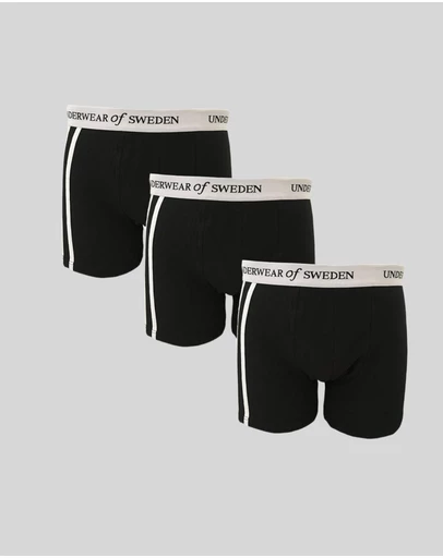 Underwear Of Sweden - Men's Boxer Shorts - Black & White (x3 pack)