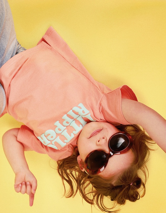 Skwosh - Little Ripper Kids Slang Tee in Coral