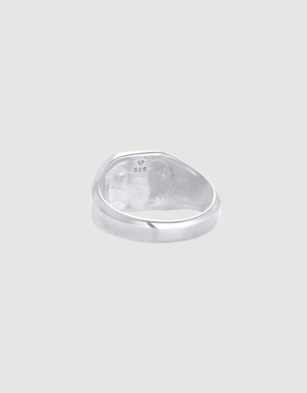 Kuzzoi - ICONIC EXCLUSIVE - Enamel Signet Ring in 925 Sterling Silver