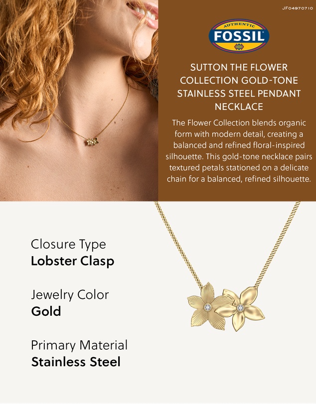 Fossil - Sutton Gold Necklace