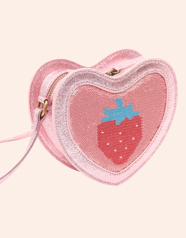 Huxbaby - Strawberry Sequin Heart Bag