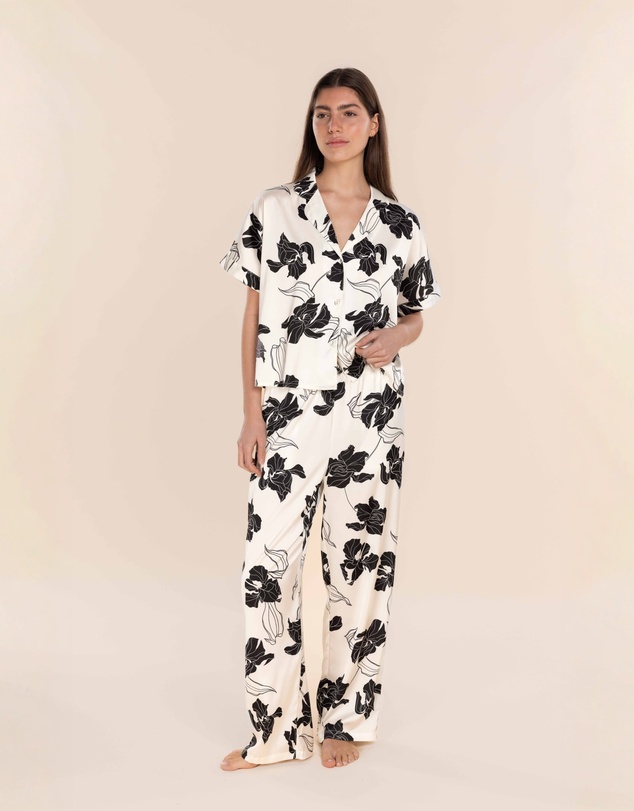 Gingerlilly - Wren Recycled Silky Satin Floral PJ