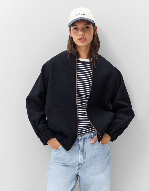 UNISON - Wool Blend Bomber Jacket