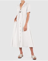 Amelius - Ines Linen Tie Front Dress