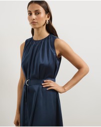 Atmos&Here - Juni Satin Sleeveless Midi Dress