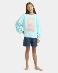 Roxy - Girls 4 to 16 Lineup Crew Neck