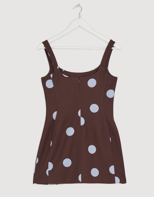 Revibe - Repaired BY JOHNNY. Paloma Polka Mini Dress - AU 8