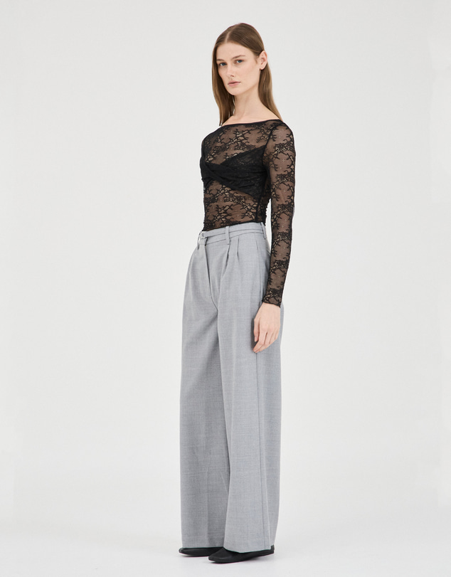 FRIEND of AUDREY - Gia Grey Marle Trouser