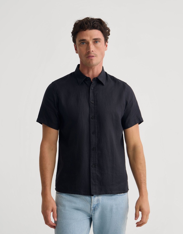 Oxford - Leyton French Linen Short Sleeve Shirt