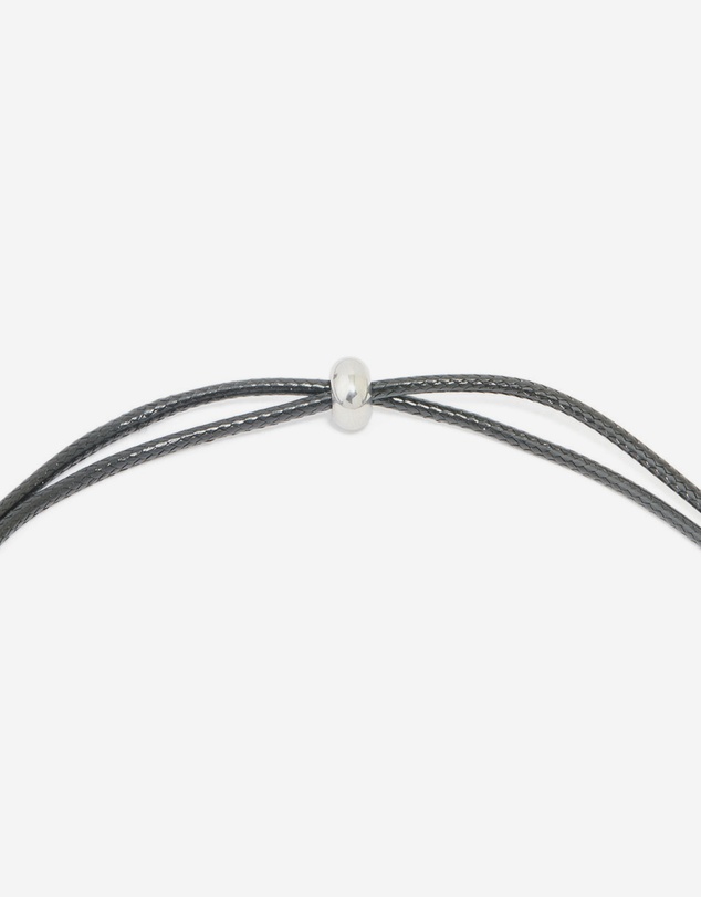 Lovisa - Waterproof Stainless Steel Large Bubble Letter A Cord Necklace