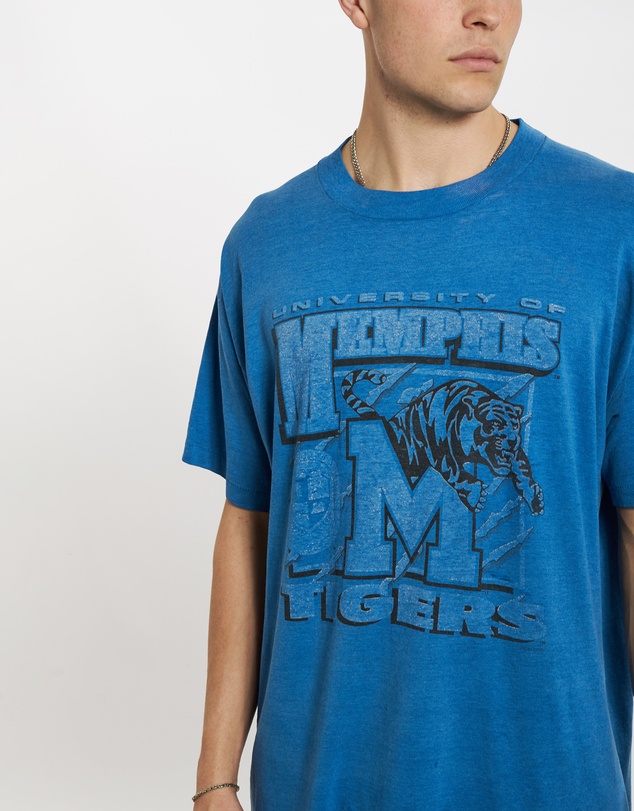 Vintage by The Real Deal - Pre Loved - 90s NCAA University of Memphis Tigers Tee