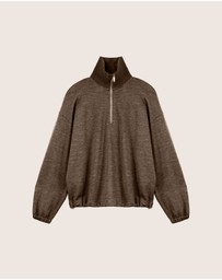 IDA+S - Reina Merino Wool Quarter-Zip Pullover