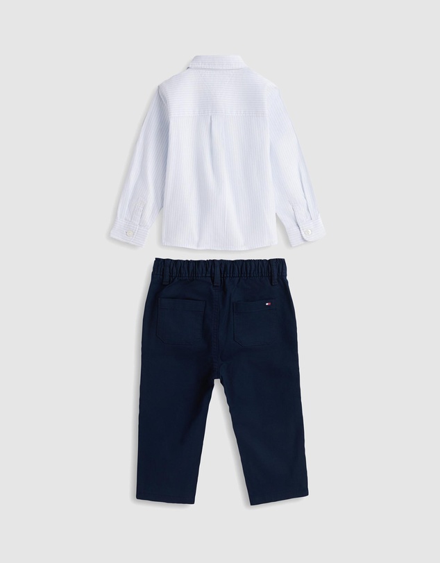 Tommy Hilfiger - Baby Essential Stripe Shirt And Chinos Gift Box - Baby