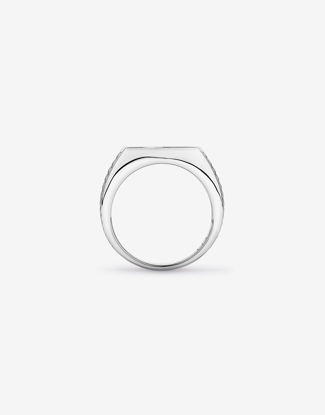 Michael Hill - Black Onyx Signet Ring in Sterling Silver