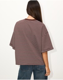 Dazie - Serve Stripe T-Shirt