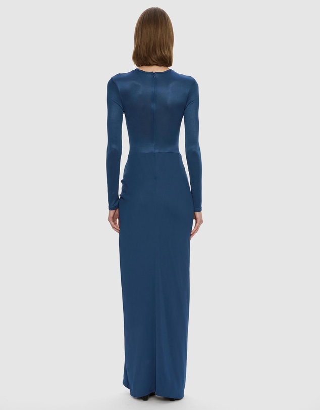 Christopher Esber - Open Twist Ruched LS Dress