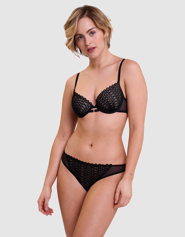 Billet Doux - Secrete Sheer Lace Bikini Brief