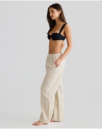 Vacay Swimwear - Sand Linen Pants