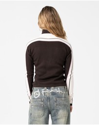 Rusty - Daddy Gb Fitted Zip Through Knit