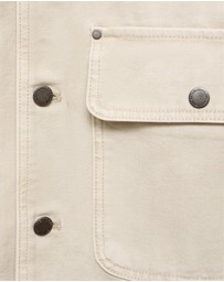M.N.G - Denim Parka With Contrasting Collar