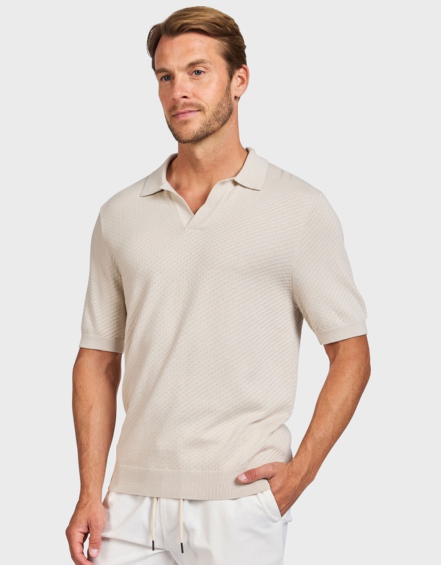 Academy Brand - Jonny Textured Knit Polo