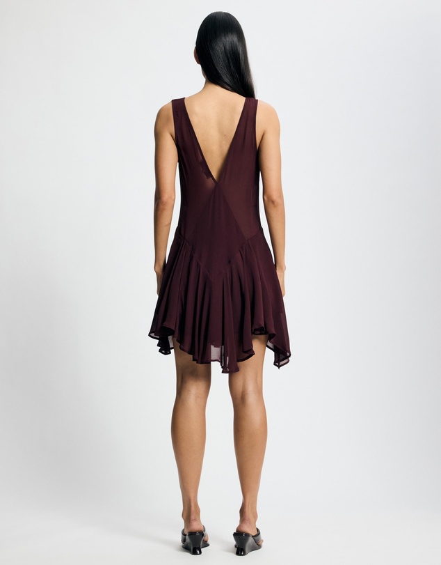 Lover - Priya Deep V Contrast Mini Dress