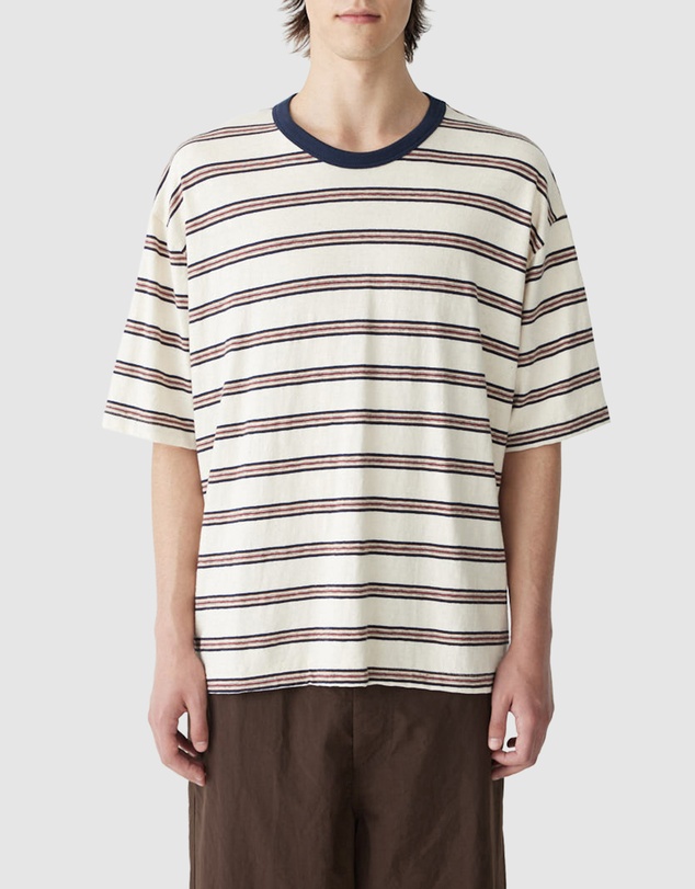 Bassike - Stripe Boxy T-Shirt